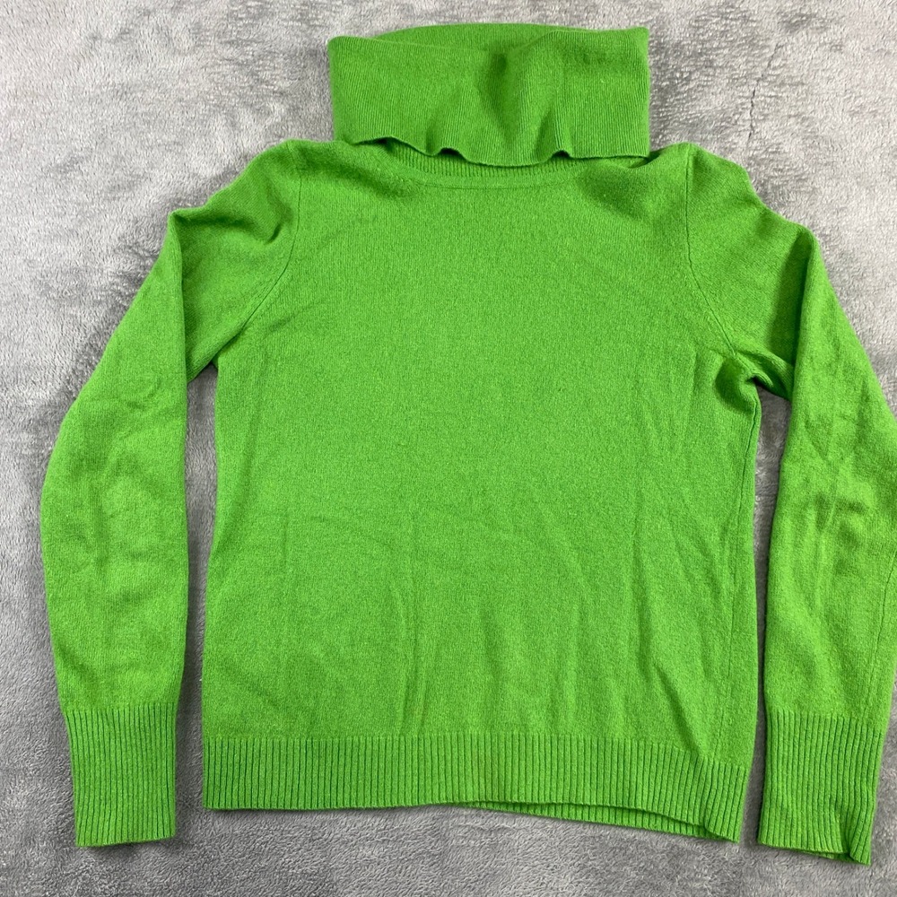J. Crew Green Merino Wool Blend Turtleneck Sweater Women's‎ XS